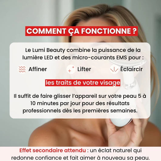 Auralift™ – Technologie de Soin LED 7-en-1 pour une Peau Liftée et Éclatante