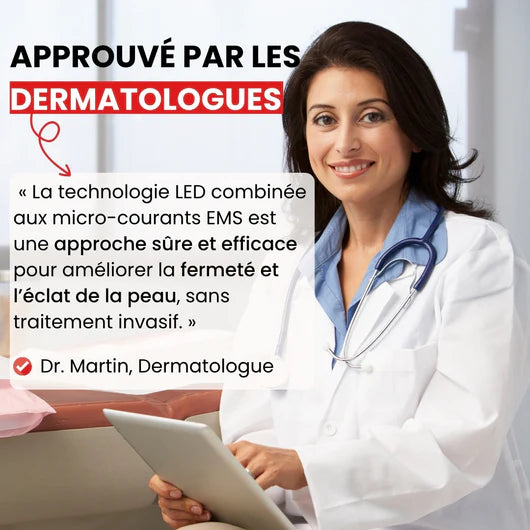 Auralift™ – Technologie de Soin LED 7-en-1 pour une Peau Liftée et Éclatante