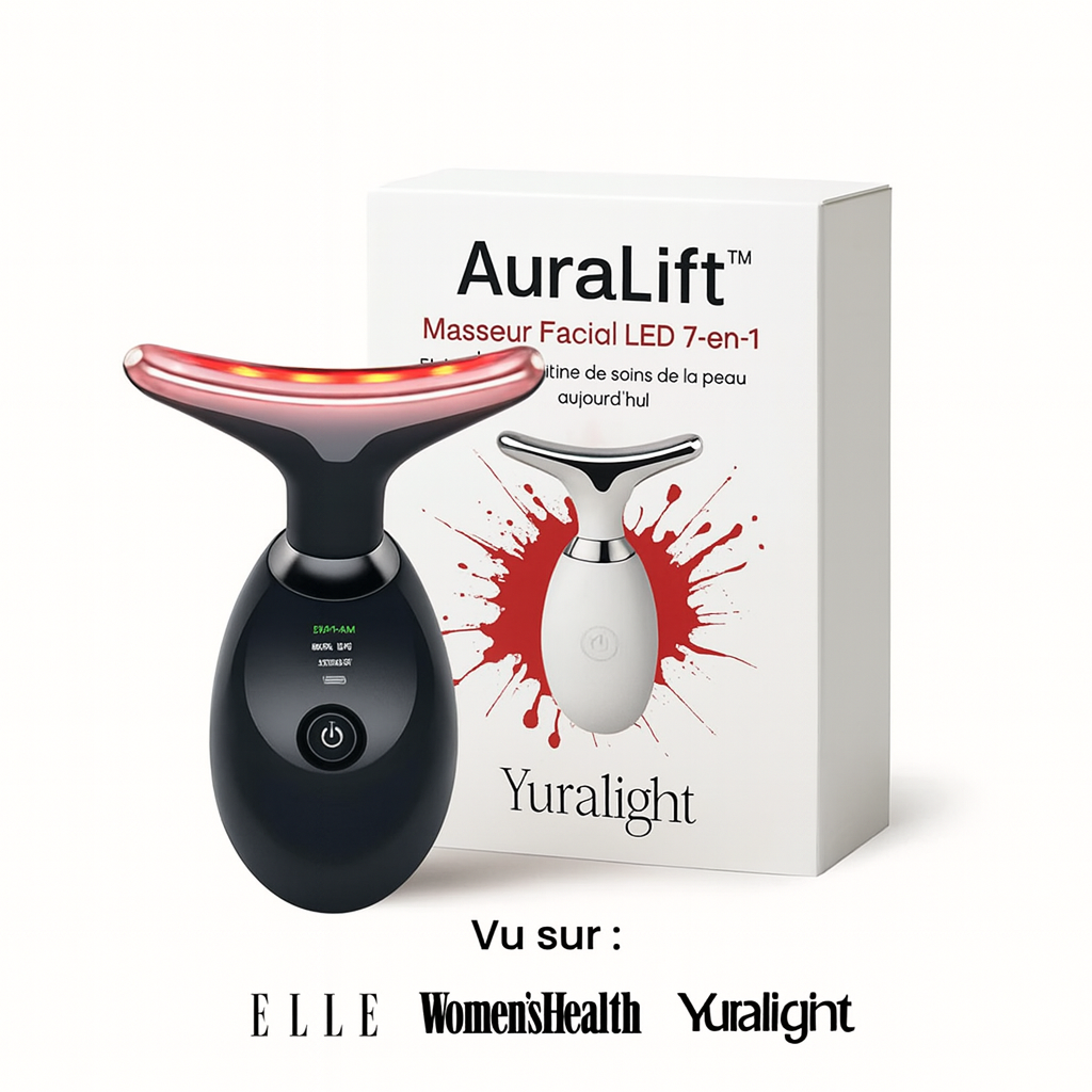 Auralift™ – Technologie de Soin LED 7-en-1 pour une Peau Liftée et Éclatante