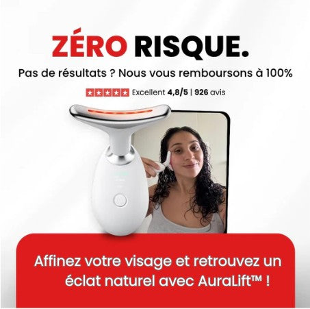 Auralift™ – Technologie de Soin LED 7-en-1 pour une Peau Liftée et Éclatante