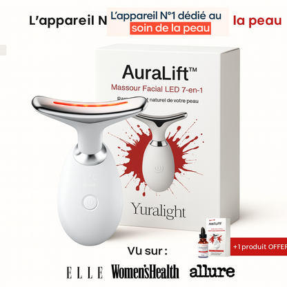 Auralift™ – Technologie de Soin LED 7-en-1 pour une Peau Liftée et Éclatante